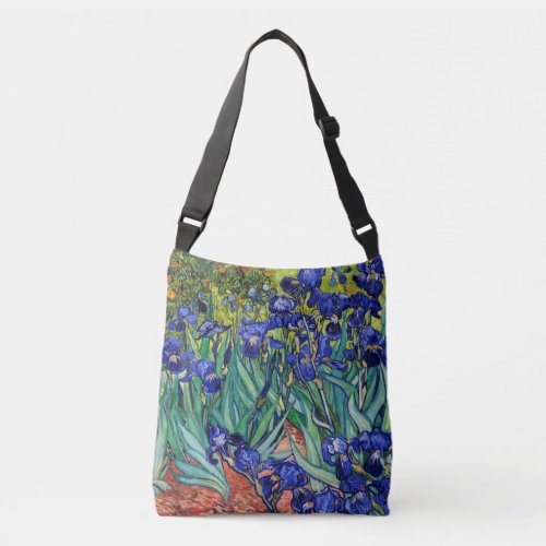 Irises by Vincent van Gogh Crossbody Bag