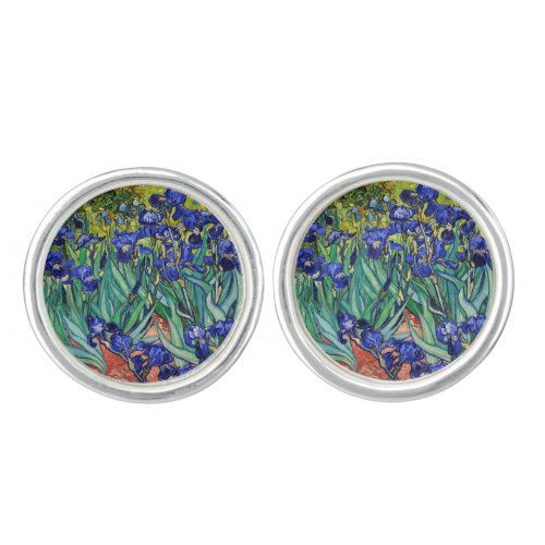 Irises by Vincent van Gogh Cufflinks