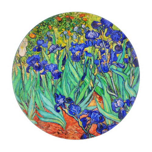 Irises by Vincent Van Gogh Cutting Board