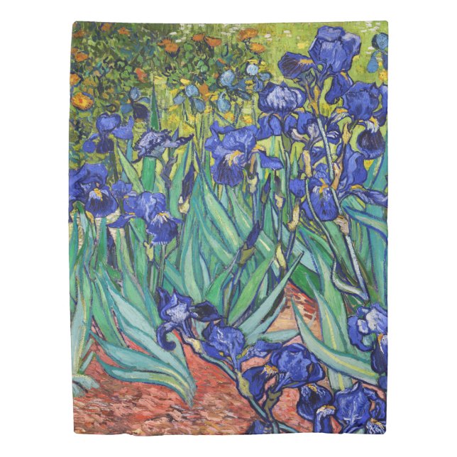 Irises by Vincent van Gogh Duvet Cover (Front)