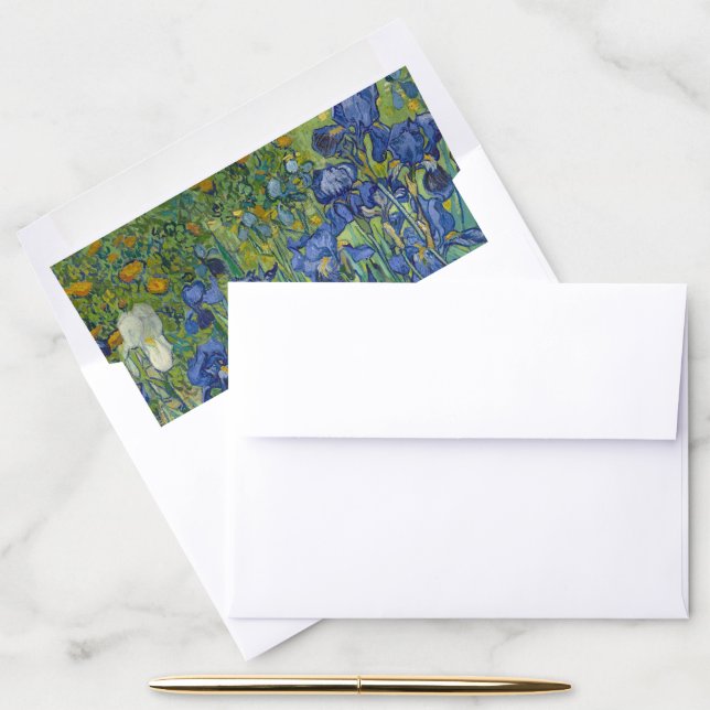 Irises by Vincent Van Gogh  Envelope Liner (Desk)