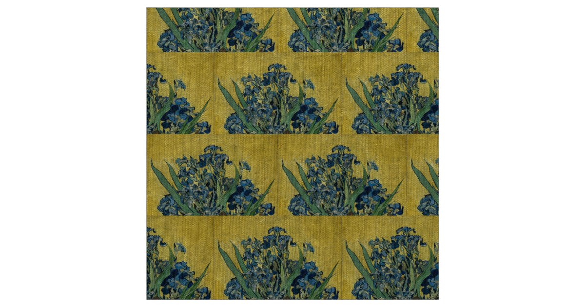 Irises by Vincent Van Gogh Fabric Zazzle