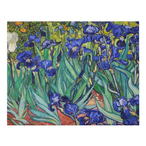 Irises by Vincent van Gogh Faux Canvas Print