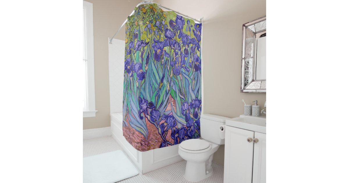 Irises By Vincent Van Gogh Fine Art, Van Gogh Irises Shower Curtain