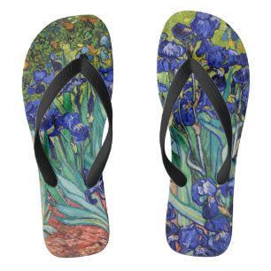 Irises by Vincent van Gogh Flip Flops