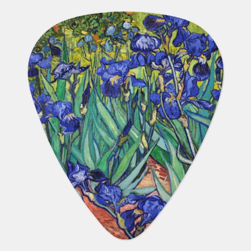 Irises by Vincent van Gogh Guitar Pick
