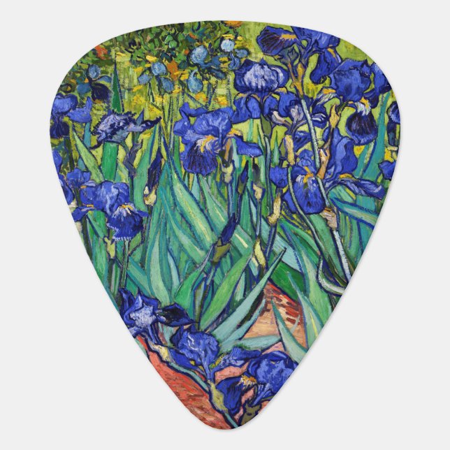 Irises by Vincent van Gogh Guitar Pick (Front)