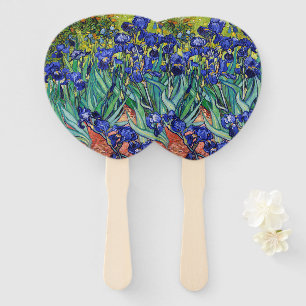 Irises by Vincent van Gogh Hand Fan