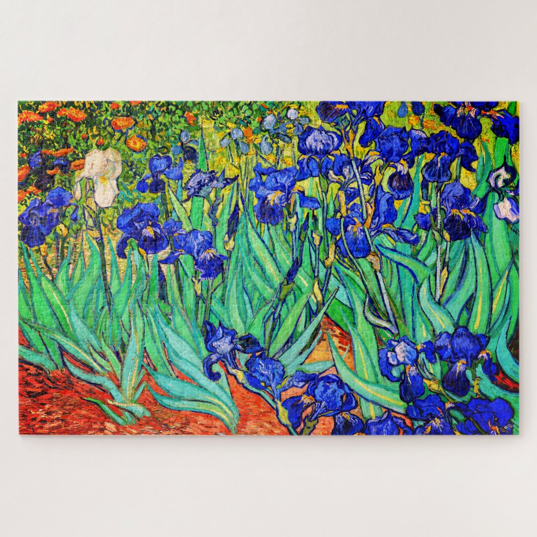 Irises by Vincent Van Gogh Jigsaw Puzzle | Zazzle