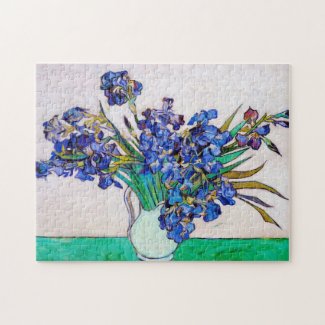 Irises by Vincent Van Gogh Jigsaw Puzzle