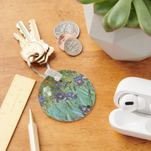 Irises by Vincent van Gogh Keychain