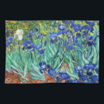 Irises By Vincent Van Gogh Kitchen Towel<br><div class="desc">Van Gogh voluntarily checked himself into an asylum in France in 1889 and there painted Irises, taking inspiration from the gardens all around him.He died in 1890, but not before creating almost 130 paintings during his stay there. Van Gogh’s brother Theo, submitted Irises to the annual exhibition of The Societe...</div>