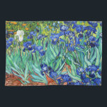 Irises By Vincent Van Gogh Kitchen Towel<br><div class="desc">Van Gogh voluntarily checked himself into an asylum in France in 1889 and there painted Irises, taking inspiration from the gardens all around him.He died in 1890, but not before creating almost 130 paintings during his stay there. Van Gogh’s brother Theo, submitted Irises to the annual exhibition of The Societe...</div>