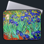 Irises by Vincent Van Gogh Laptop Sleeve<br><div class="desc">Vincent Van Gogh Irises . Painted in 1889 it is one of the painting he created in Saint Paul-de-Mausole asylum in Saint-Rémy-de-Provence in France. It is an oil painting. This fine art landscape oil painting depicts a field of iris flower plants. Vincent Van Gogh was a famous artist. He was...</div>