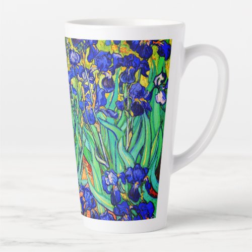 Irises by Vincent Van Gogh Latte Mug