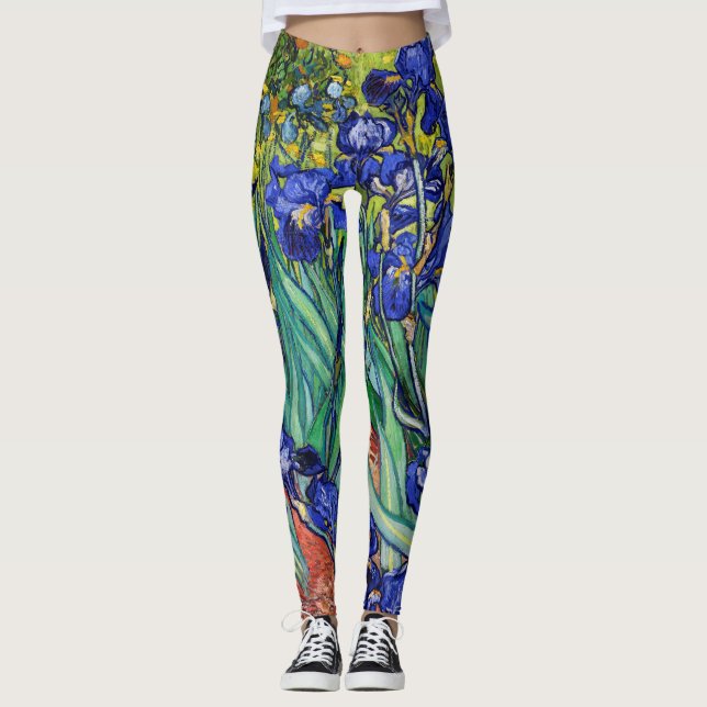 Irises by Vincent van Gogh Leggings (Front)