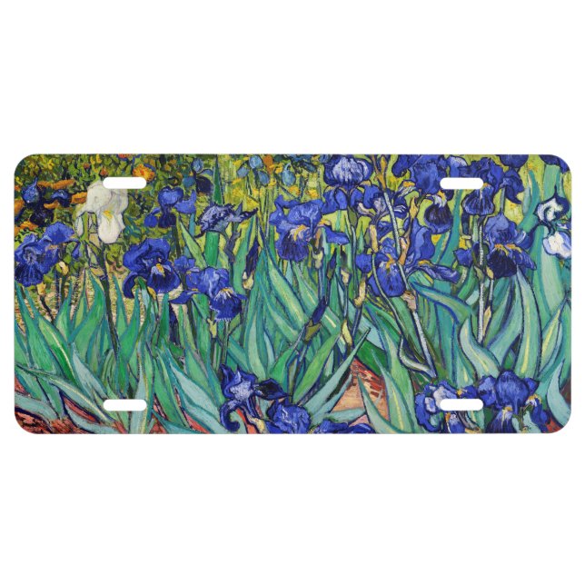 Irises by Vincent van Gogh License Plate (Front)