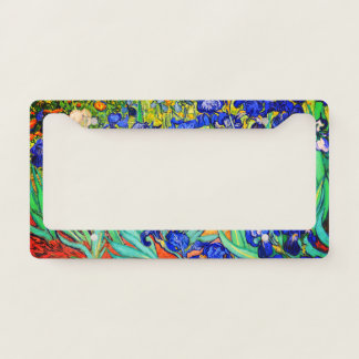 Irises by Vincent Van Gogh License Plate Frame
