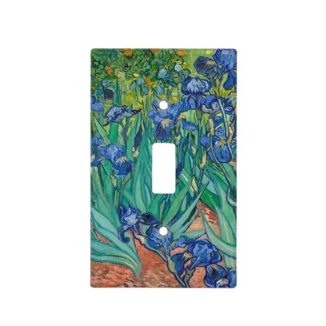 Irises by Vincent van Gogh Light Switch Cover (Front)