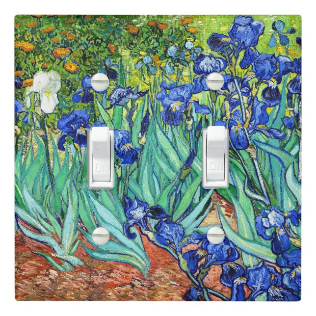 Irises By Vincent Van Gogh Light Switch Cover (In Situ)