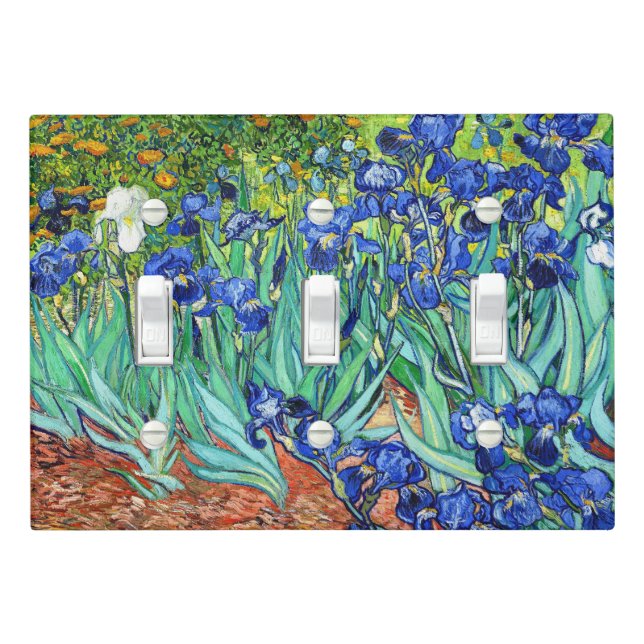 Irises By Vincent Van Gogh Light Switch Cover (In Situ)