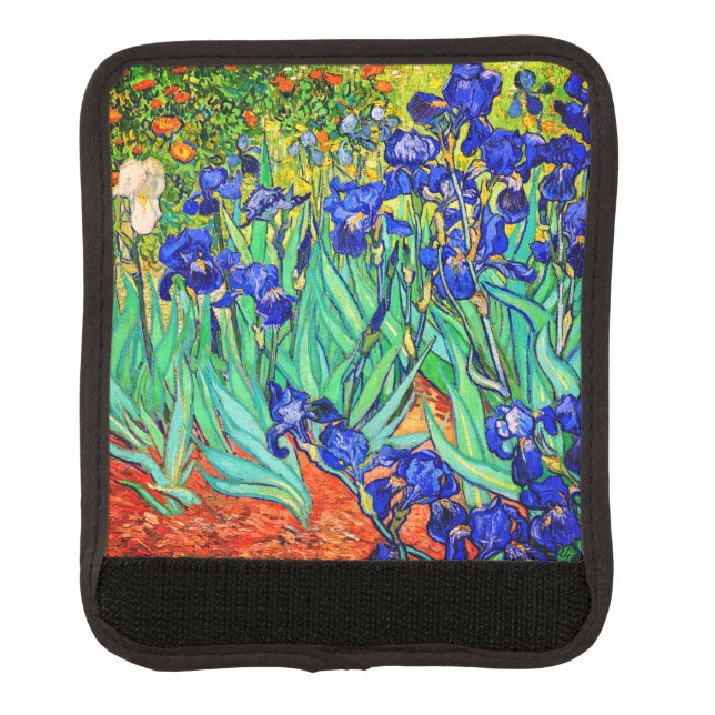 Irises by Vincent Van Gogh Luggage Handle Wrap (Front)