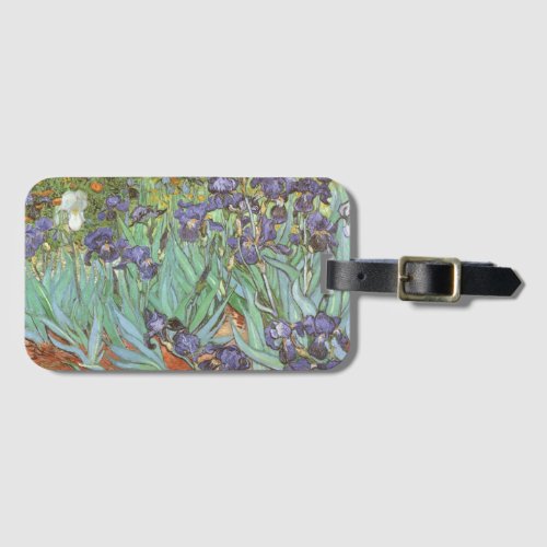 Irises by Vincent van Gogh Luggage Tag