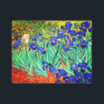 Irises by Vincent Van Gogh Metal Print<br><div class="desc">Vincent Van Gogh Irises . Painted in 1889 it is one of the painting he created in Saint Paul-de-Mausole asylum in Saint-Rémy-de-Provence in France. It is an oil painting. This fine art landscape oil painting depicts a field of iris flower plants. Vincent Van Gogh was a famous artist. He was...</div>