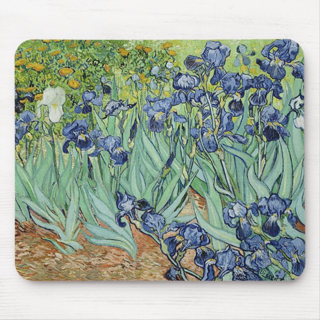 Irises by Vincent van Gogh Mouse Pad (Front)