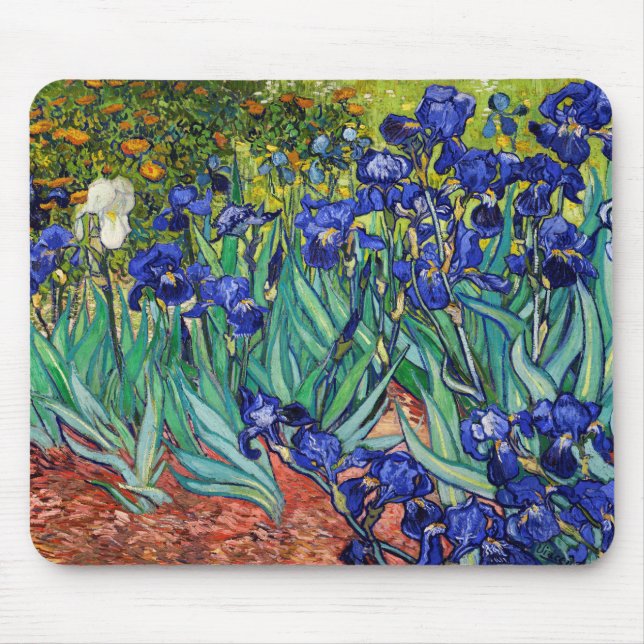Irises by Vincent van Gogh Mouse Pad (Front)