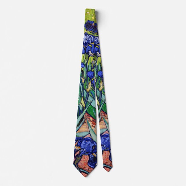 Irises by Vincent van Gogh Neck Tie (Front)