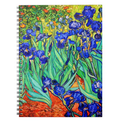 Irises by Vincent Van Gogh Notebook