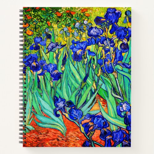 Irises by Vincent Van Gogh Notebook