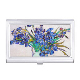 Irises by Vincent Van Gogh oil painting flowers Case For Business Cards