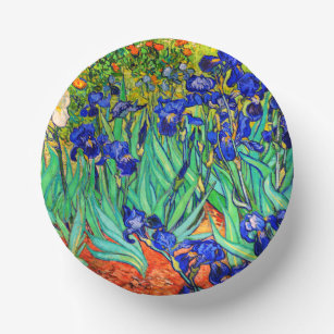 Irises by Vincent Van Gogh Paper Bowls