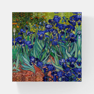 Irises by Vincent van Gogh Paperweight