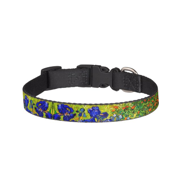 Irises by Vincent Van Gogh Pet Collar (Front)
