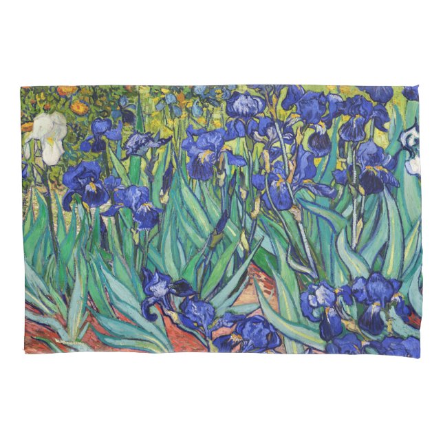Irises by Vincent van Gogh Pillow Case (Front)