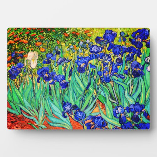 Irises by Vincent Van Gogh Plaque