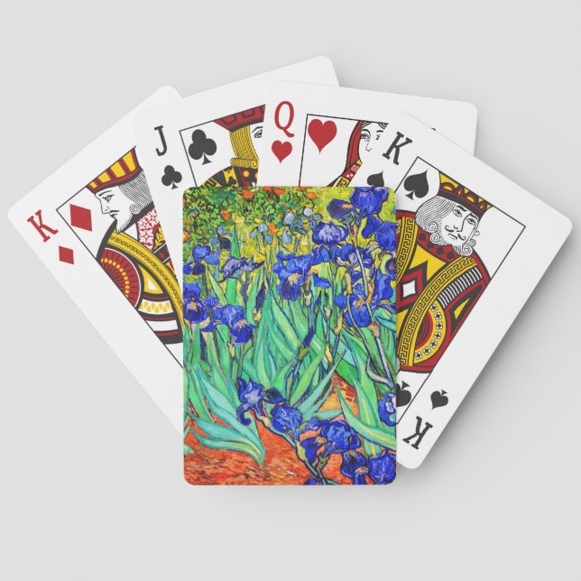 Irises by Vincent Van Gogh Poker Cards (Back)
