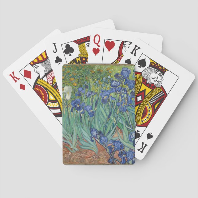 Irises by Vincent Van Gogh  Poker Cards (Back)