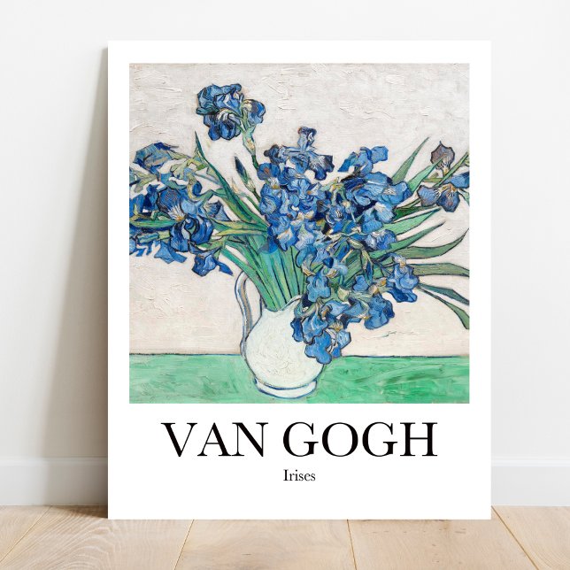 Irises by Vincent van Gogh Poster (Van Gogh's Bold Irises: Bring vibrancy to your walls! High-quality art poster)