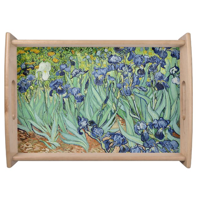 Irises by Vincent van Gogh Serving Tray (Front)