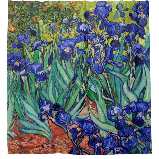 Irises by Vincent van Gogh Shower Curtain (Front)