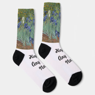 Irises by Vincent van Gogh Socks