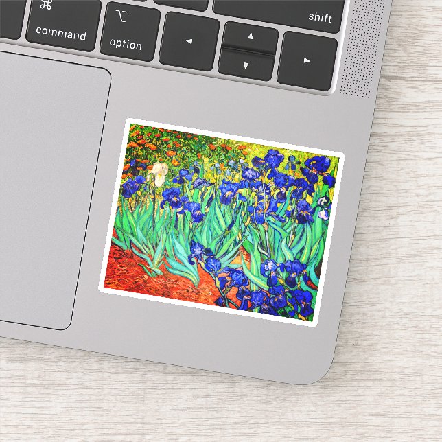 Irises by Vincent Van Gogh Sticker (Detail)