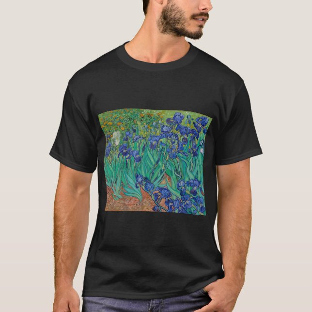 Irises by Vincent Van Gogh T-Shirt (Front)