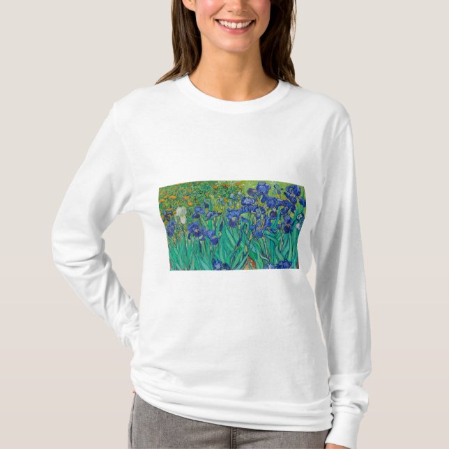 Irises by Vincent van Gogh T-Shirt (Front)