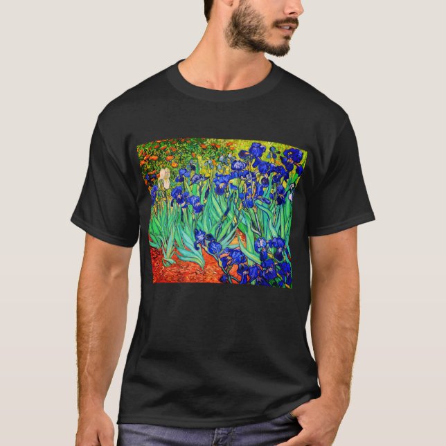 Irises by Vincent Van Gogh T-Shirt (Front)