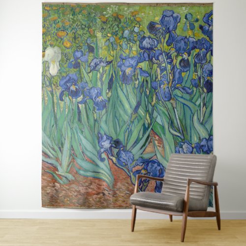 Irises by Vincent Van Gogh  Tapestry
